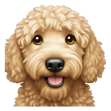 Miniature golden doodle  sticker