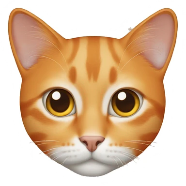 Orange cat with brown eyes sticker