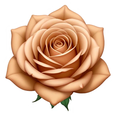 Light brown rose sticker