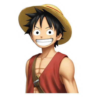 monkey d luffy doigt d'honneur sticker