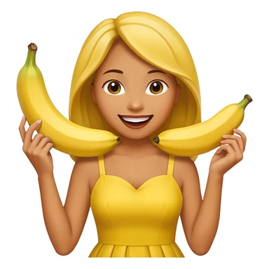 woman with a banana inside her mouth sticker