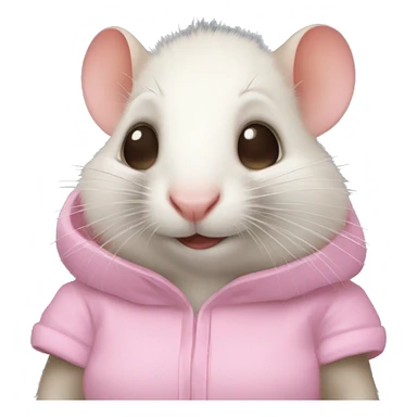 A coquette rat sticker
