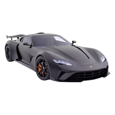 black high-end sports car with a transparent film partially unrolled above it, film not yet attached, premium and elegant sticker