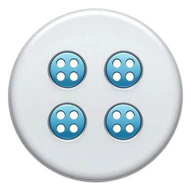 sewing button sticker