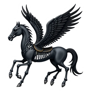 thestral: Winged horses visible only to those who have witnessed death and understand its significance. sticker