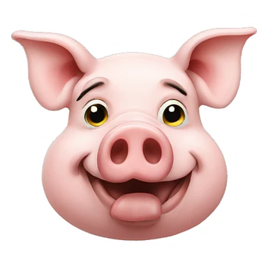 pig smoking  sticker