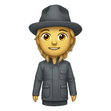 черт сидит на бмв и кушает спаггети с сыром sticker