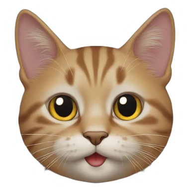 Cat sucking thumb sticker