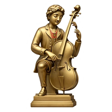 musician statue sticker