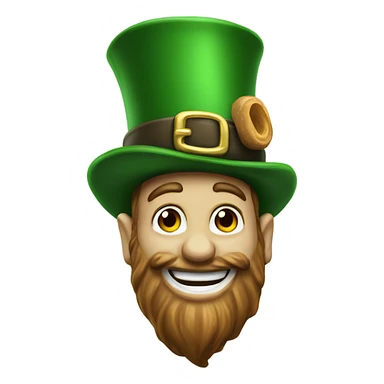 Buckeye nut and Irish leprechaun  sticker