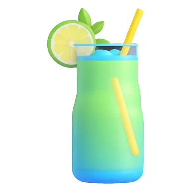 green-blue lemonade sticker