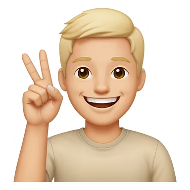 Laughs With two middle fingers sticker