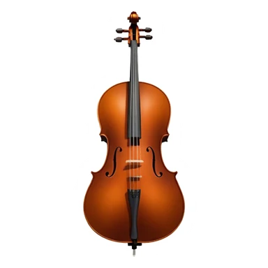 Cinematic Realistic Cello, deep brown polished wood, elegant f-holes creating contrast, warm golden light reflecting off its curves, glowing with depth and a rich musical resonance. sticker