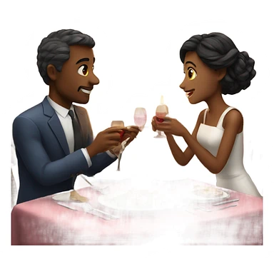 romantic dinner sticker