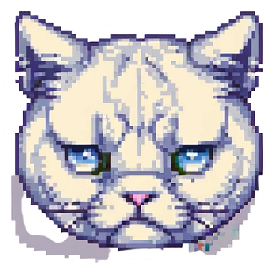 pouting face, extra cute sticker