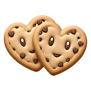 Cookie heart twins  sticker