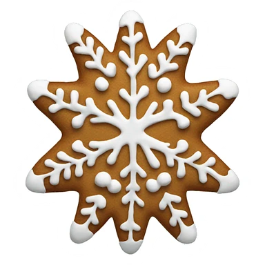 Gingerbread snowflake sticker
