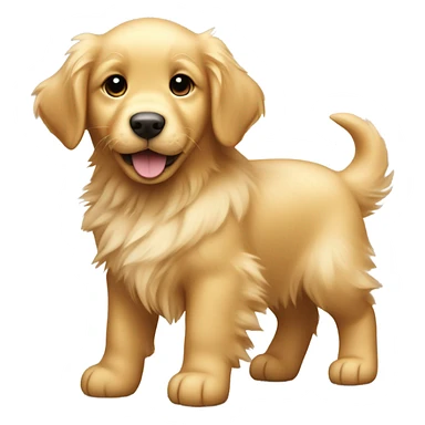 Cute Golden Retriever  sticker