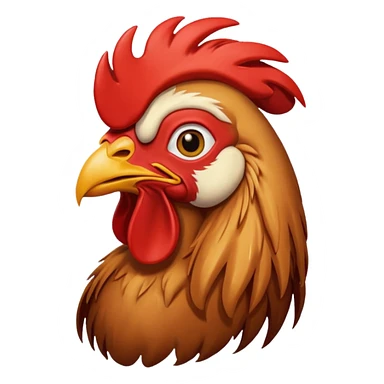 Un gallo con la cabeza de Jesús  sticker