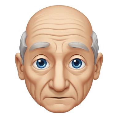 old man with a long nose sticker