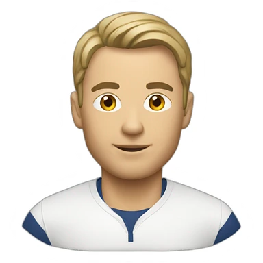 Journaliste sportif avec un micro sticker