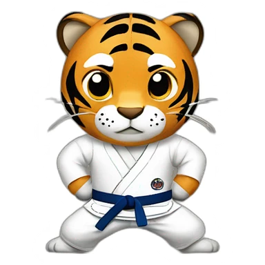 Jiu-jitsu Fighter Tiger sticker