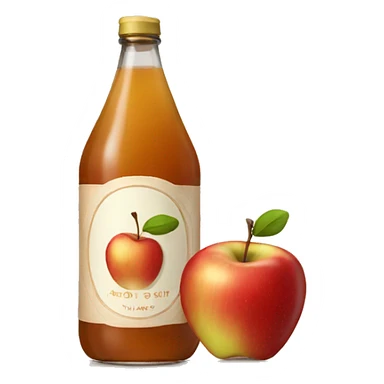 a bottle of apple cider sticker