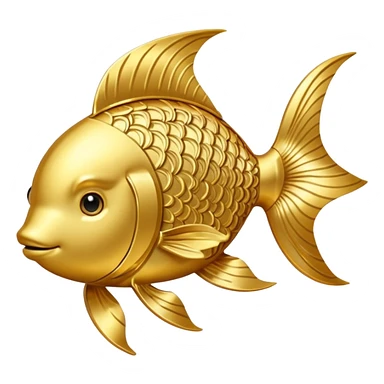 Gold Pisces symbol sticker