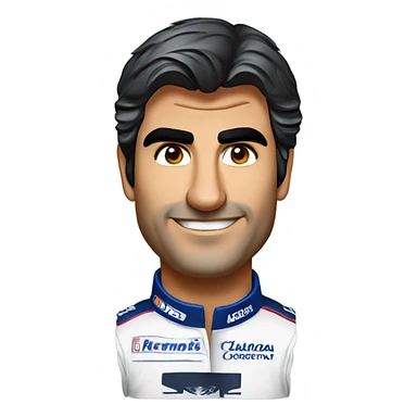 Carlos sainz jr chillie costu sticker