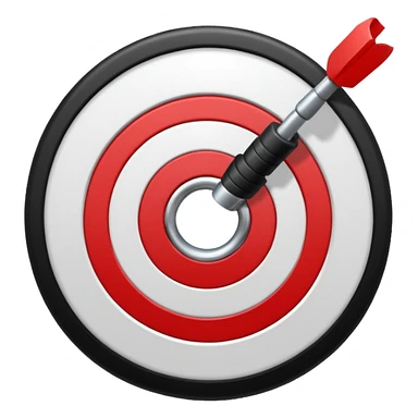 cible fléchette  sticker