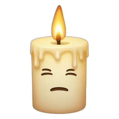 candle hurt sticker