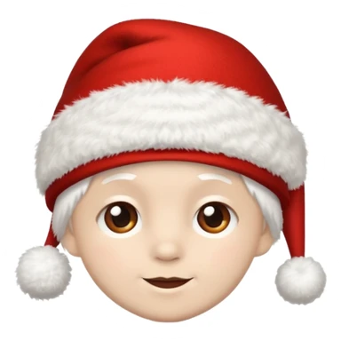 The red Christmas hat sticker