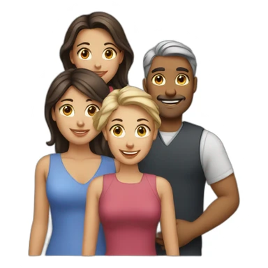 3 women and 1 man all fair sticker