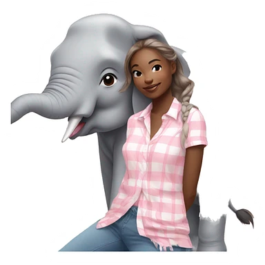 Preppy girl with drunk elephant sticker