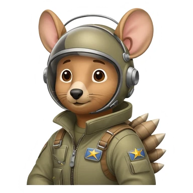 Man flying in the sky of armadillos sticker