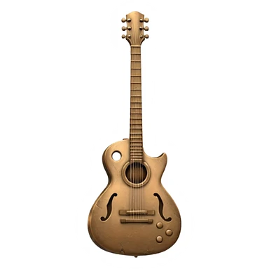 Guitar statue sticker