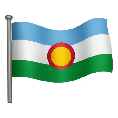 Emoji of Kurdistan flag sticker