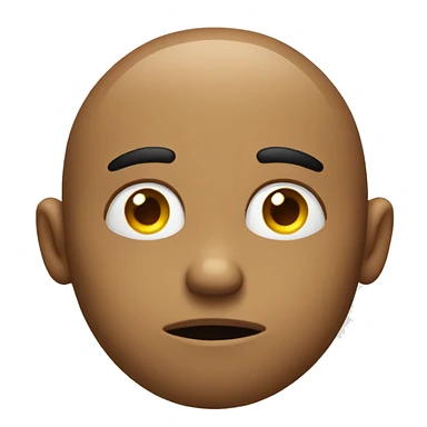 Questioning face sticker