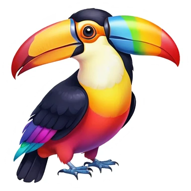 Toucan rainbow sticker