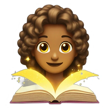 glowing sparkle book sticker