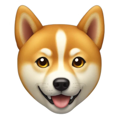 shiba inu face sticker