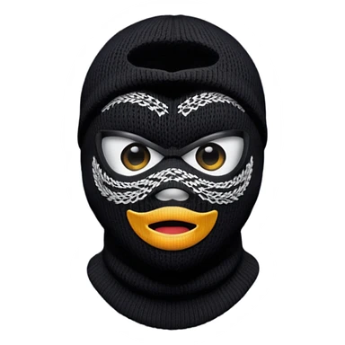 ski mask sticker