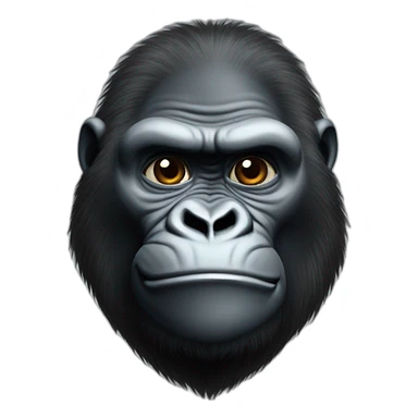 Gorilla meeting Steve Jobs sticker
