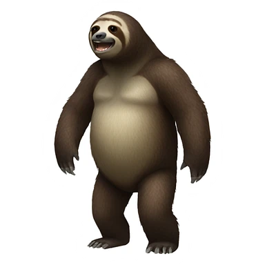 giant sloth entire body sticker