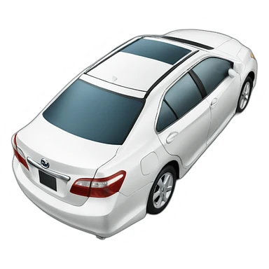 White Blue Camry 2008 sticker