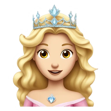 Princess Aurora with tiara  sticker