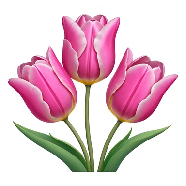 Pink tulips sticker
