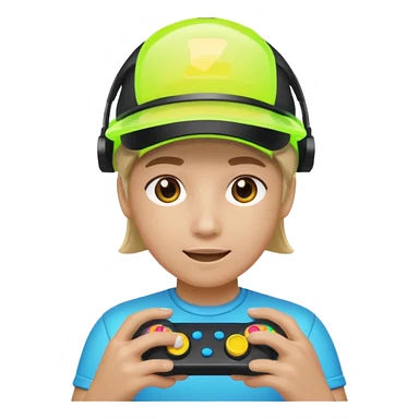 Neon Visor Gamer sticker