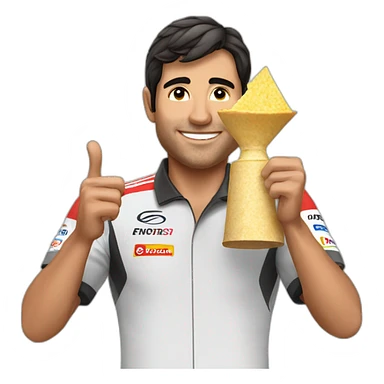 checo perez winning tortilla trophy sticker
