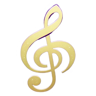 glitter symbol music purple cyberpunk sticker